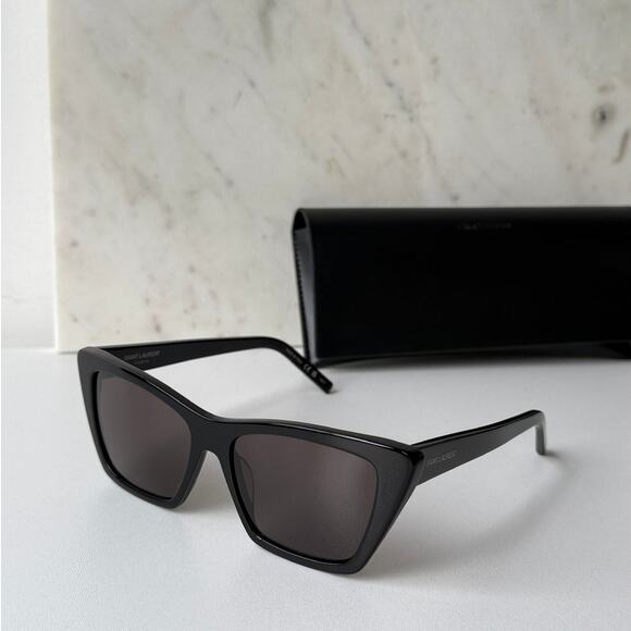 NEW Saint Laurent SL276 XL Mica Sunglasses in Black - Picture 1 of 7